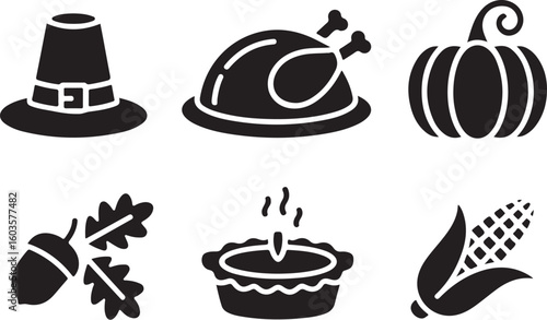 Delicious Roast Turkey Icon | Holiday Dinner Art

