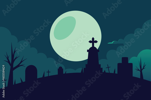 A cluster of candles in a haunted attic with cobwebs vector illustration