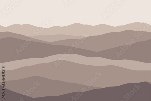 Layered Mountain Landscape mountains nature