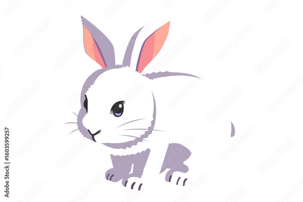 Obraz premium 白うさぎ