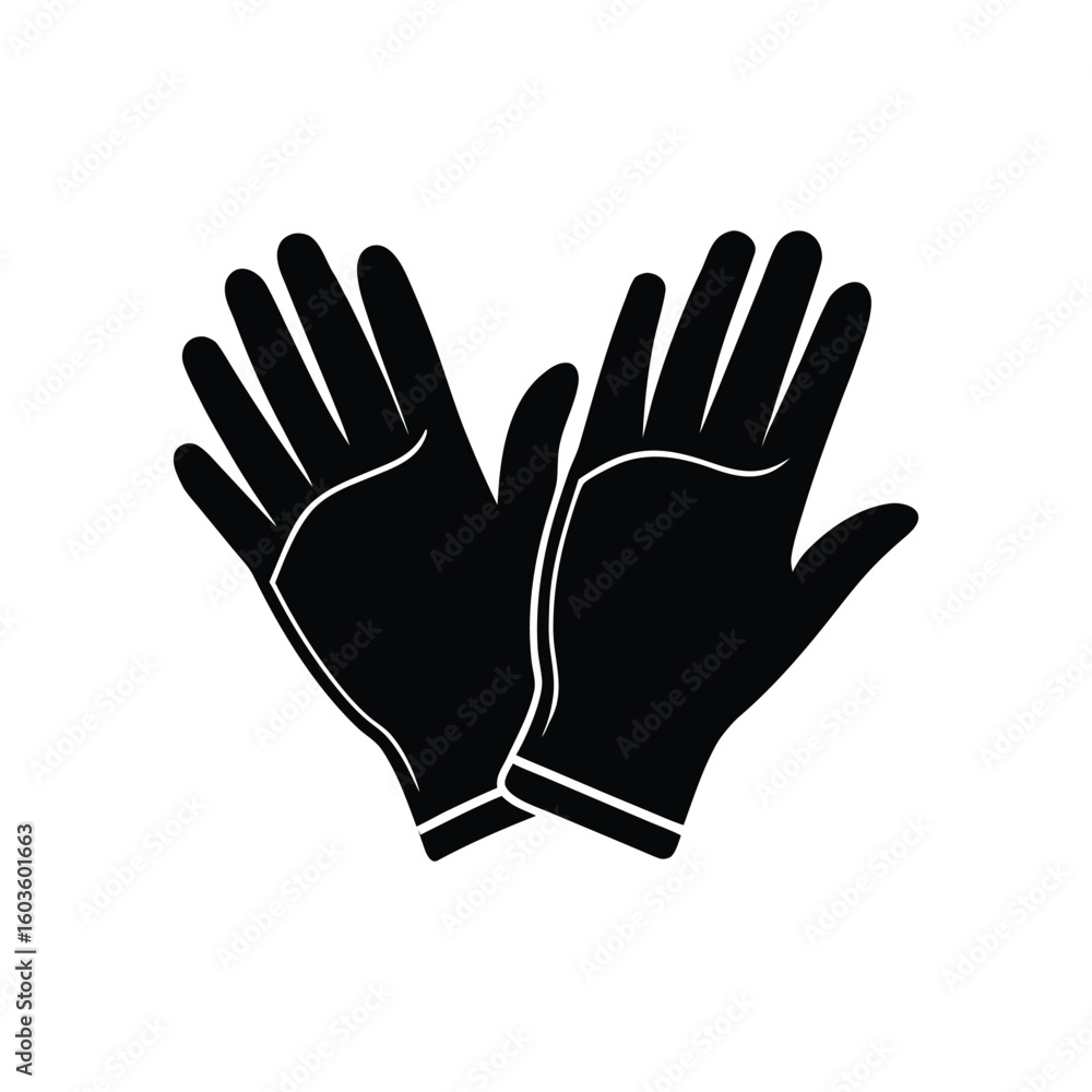 Obraz premium Nitrile gloves on white background