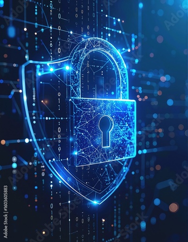 A metallic padlock featuring the word 