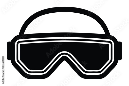 safety goggles vector icon illustration
