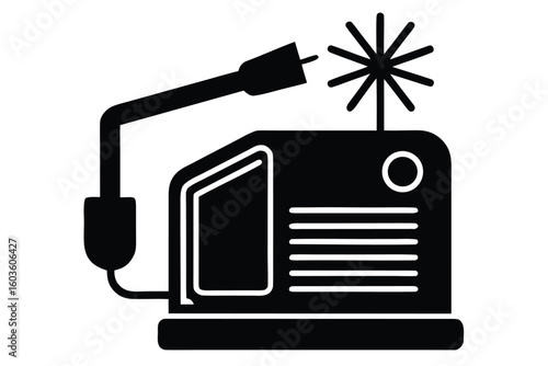 welding machine vector icon illustration