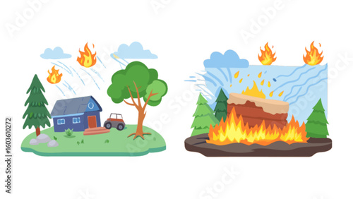 House fire safety tips and prevention methods for protecting your home and family from forest fires