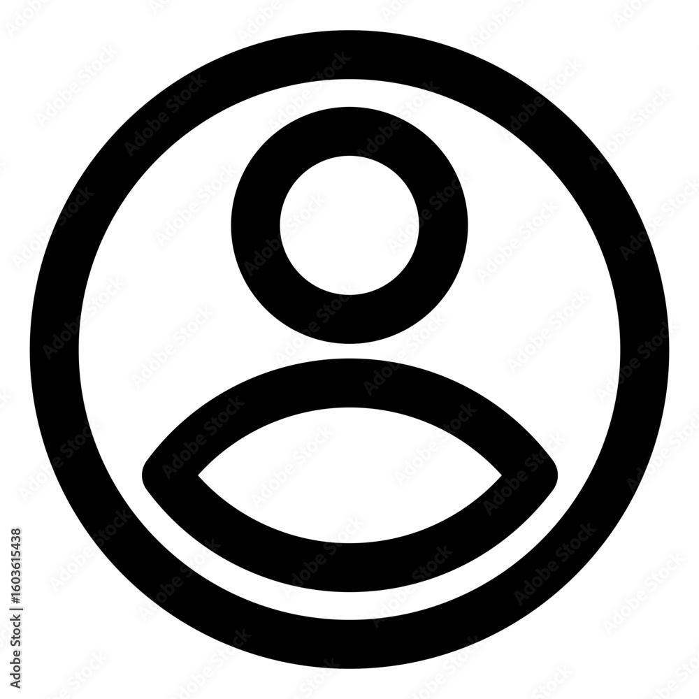 Round Account Button Round Account Button