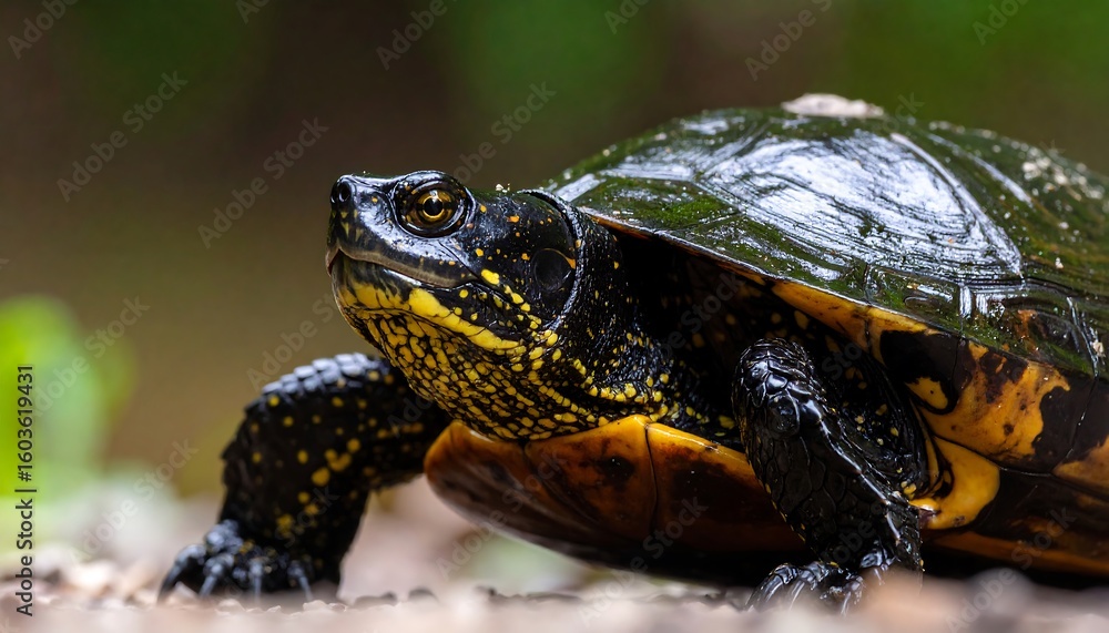 Obraz premium Close-up of a turtle in natural habitat