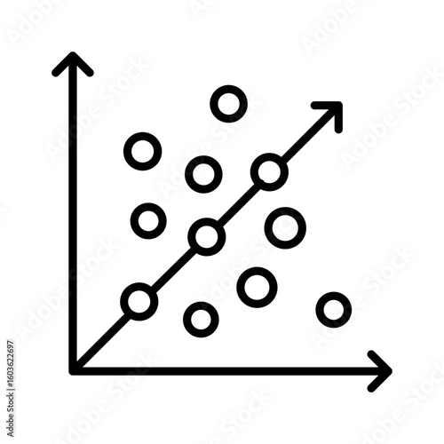 Regression Icon Line Version