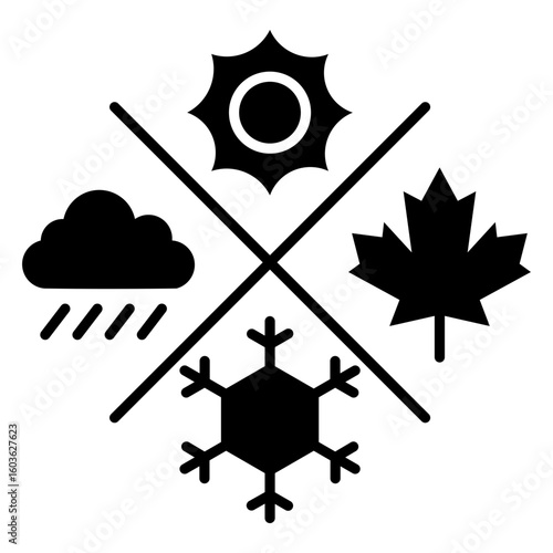 Seasonal Icon Glyph Version