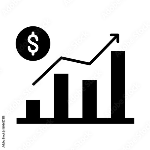 Business Performance Icon Glyph Version