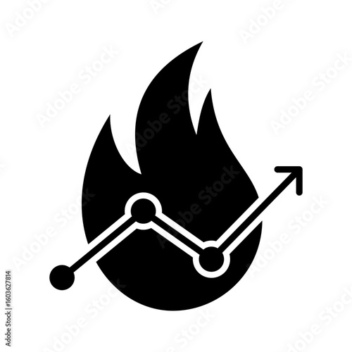 Trend Icon Glyph Version
