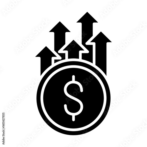 Inflation Icon Glyph Version