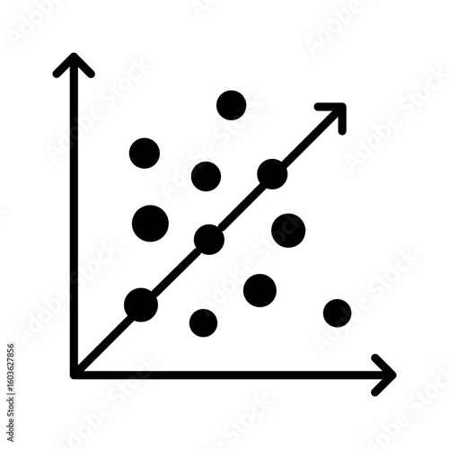 Regression Icon Glyph Version