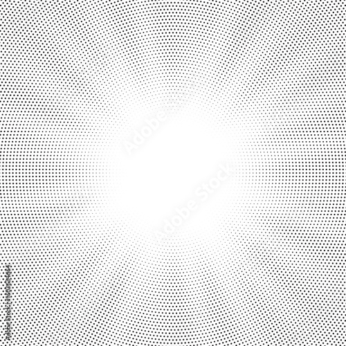 Sun rays Radial halftone background. Greyscale radial abstract comic pattern. Vector explosion abstract lines texture.  Vector illustration.