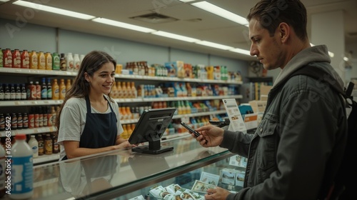 Everyday Convenience: Checkout at a Modern Minimarket