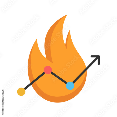 Trend Icon Flat Version