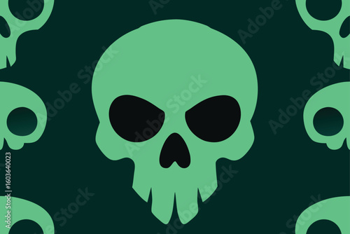 Cauldron steaming with magical shadow effects vector illustration