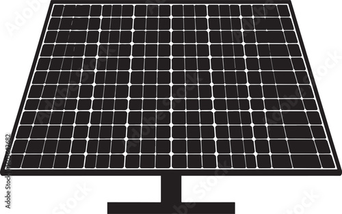black solar panel vector, solar panel vector illustration, solar panel on a white background