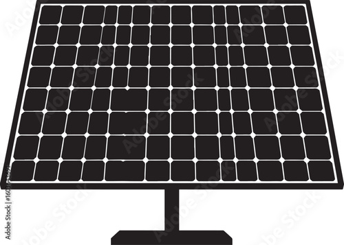 black solar panel vector, solar panel vector illustration, solar panel on a white background