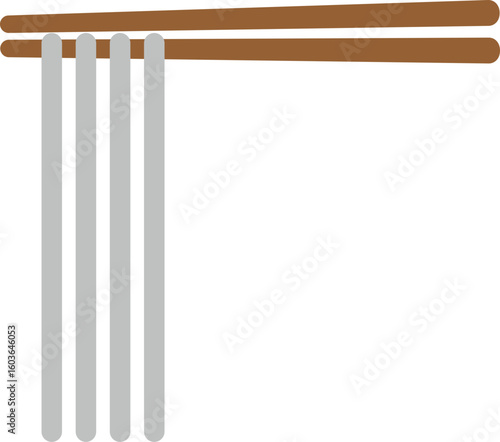 국수면 젓가락 일러스트