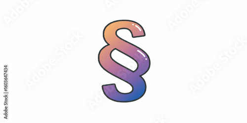 Clean Vector Illustration of Paragraph Symbol