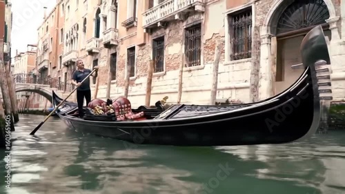 gondolas in venice italy