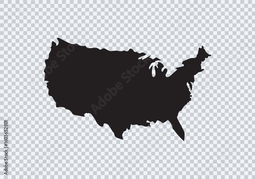 USA Map. Poster map of United States of America. Black and white print of USA with states, poster or geographic, political theme. Black and white print map of USA states. Vector Illustration
LOGO