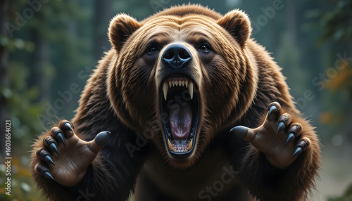 portrait of a brown bear