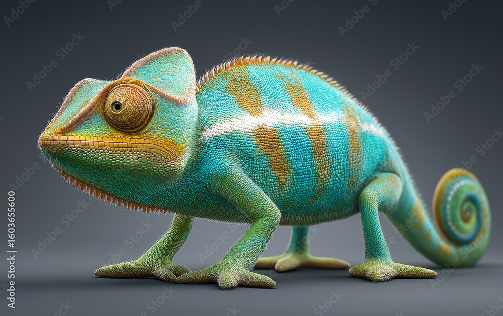 Obraz premium chameleon, lizard, reptile, animal, green, nature, pet, wildlife, isolated, colorful, cameleon, white, eye, scales, camouflage, exotic, eyes, branch, wild, dragon, macro, madagascar, vertebrate, tail,