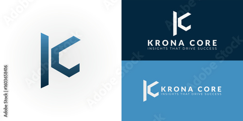 A modern KC emblem featuring a sleek blue gradient. Designed for financial and consulting firms, it represents trust, intelligence, and strategic innovation in contemporary business.