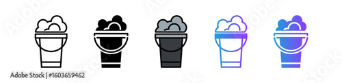 Bucket multiple icon