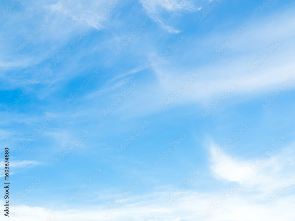 Obraz premium Sky cloud blue nature background paronama web cloudy summer winter season day, light beauty horizon spring brigth gradient calm abstract backdrop air nature view wallpaper landscape environment