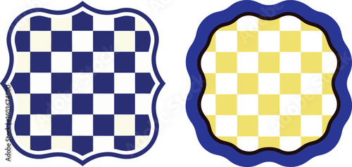 Abstract geometric frame in vector 