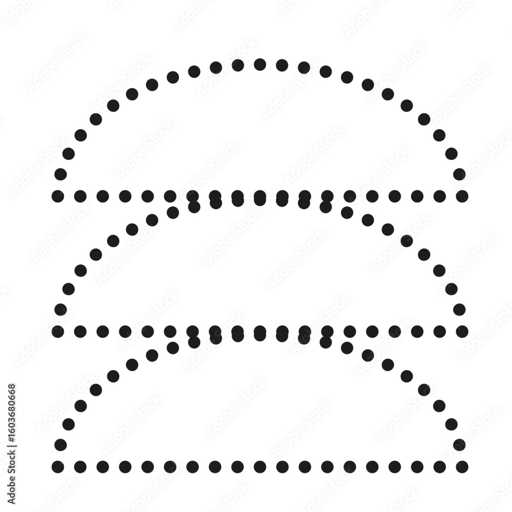 Fototapeta premium dot shape illustration