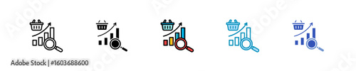 Market Demand Analysis  Icon Set Multiple Style Collection