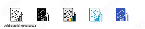 Demand Planning  Icon Set Multiple Style Collection