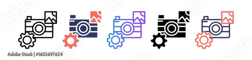 Photography Process multiple icon