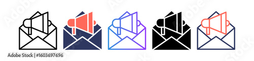Email Marketing multiple icon