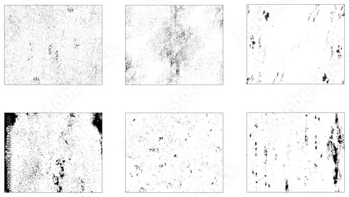 Grunge Urban Backgrounds set Grunge recycled paper. Crumpled paper texture with dirt and scratches.