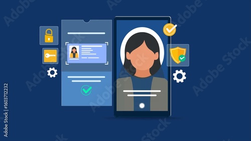 Secure login access with face authentication