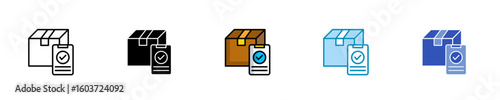 Order Confirmation  Icon Set Multiple Style Collection
