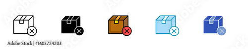 Принти на полотні Out Of Stock  Icon Set Multiple Style Collection