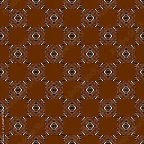 Geometric pattern Traditional tribal style, pixel embroidery, geometric ethnic pattern. beautiful border pattern.Fabric pattern for clothes, dress, carpet, curtain, sarong, sari, scarves, batik.