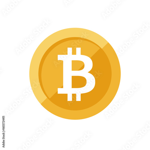 Bitcoin Cryptocurrency Icon - Digital Finance