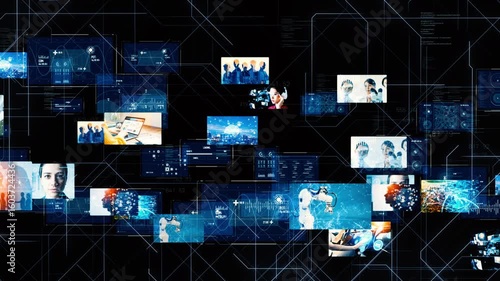 Mixed media of Cyberspace and Digital Data