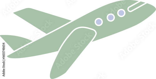  Flying Paper Plane Vector in Flat Design