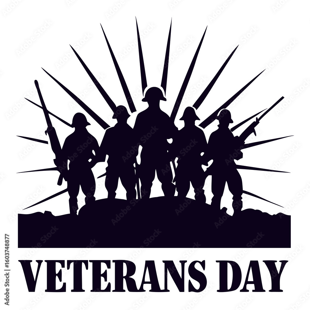 Fototapeta premium Veterans Day Art & Illustration