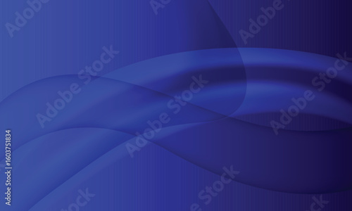 Blue abstract dynamic gradient mesh curve wave backdrop template background concept