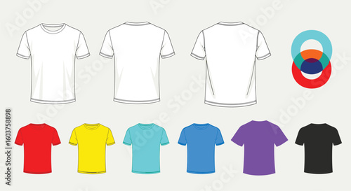 Versatile plain t shirts available in a wide spectrum of vibrant colors for everyday comfort and style