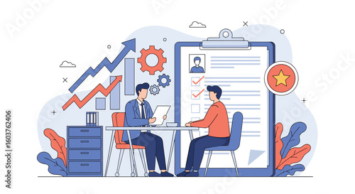 Analyzing candidate performance and career growth opportunities for successful team building and business expansion strategies